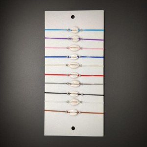 Állítható kagyló cérna karkötő csomag 10db, Ékszer, Karkötő, Ásványkarkötő, , MESKA