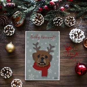 Rudolf, a nem rénszarvas Képeslap, Karácsony, Karácsonyi ajándékozás, Karácsonyi képeslap, üdvözlőlap, ajándékkísérő, Fotó, grafika, rajz, illusztráció, MESKA