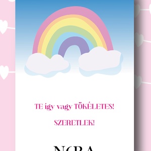 SZIVÁRVÁNY-Valentinnapi képeslap nem csak szerelmeseknek, Otthon & Lakás, Papír írószer, Képeslap & Levélpapír, , MESKA