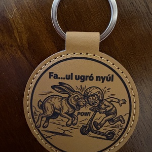 Fa...ul ugró nyúl kulcstartó - táska & tok - kulcstartó & táskadísz - kulcstartó - Meska.hu