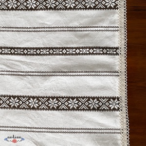 Palóc szőttes jellegű, száda mintás barna fehér terítő natúr csipke szegéllyel (130 x 130cm) - otthon & életmód - konyhafelszerelés, tálalás - tálalás - terítő - Meska.hu Palóc szőttes jellegű, száda mintás barna fehér terítő natúr csipke szegéllyel (130 x 130cm) - otthon & életmód - konyhafelszerelés, tálalás - tálalás - terítő - Meska.hu