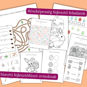 Húsvéti fejlesztőfüzet ovisoknak - Meska.hu