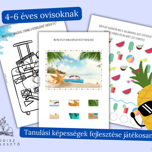 Vakáció fejlesztőfüzet ovisoknak, Játék & Sport, Készségfejlesztő és Logikai játék, Oktató játékok, Mindenmás, MESKA