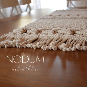 Makramé asztalközép terítő - otthon & életmód - dekoráció - asztal és polc dekoráció - asztal és polc dekoráció - Meska.hu