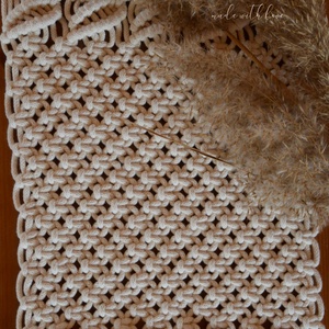 Makramé asztalközép terítő - otthon & életmód - dekoráció - asztal és polc dekoráció - asztal és polc dekoráció - Meska.hu