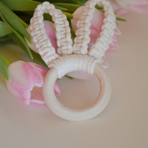 Makramé nyuszi [CSOMAG], Otthon & Életmód, Dekoráció, Fali és függő dekoráció, Függődísz, Csomózás, MESKA