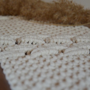 Makramé asztalközép terítő - otthon & életmód - dekoráció - asztal és polc dekoráció - asztal és polc dekoráció - Meska.hu