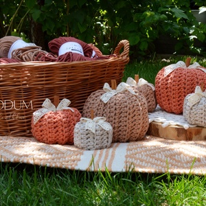 Őszi tök dekorációs csomag (3db) - kellékek & szerszámok - dekorációs kellékek - őszi dekor - őszi dekortök - Meska.hu