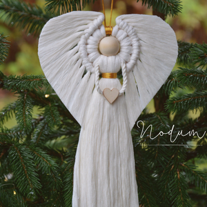 Makramé angyal - Meska.hu