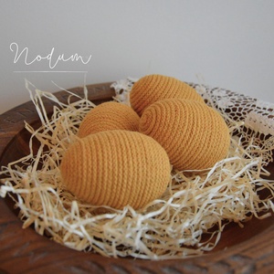 Húsvéti tojás csomag (4db), Ünnepi díszek, dekorációk, Húsvéti díszek és dekorációk, Húsvéti tojás, hímestojás, Csomózás, MESKA