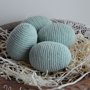 Húsvéti tojás csomag (4db), Ünnepi díszek, dekorációk, Húsvéti díszek és dekorációk, Húsvéti tojás, hímestojás, Csomózás, MESKA