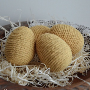 Húsvéti tojás csomag (4db), Ünnepi díszek, dekorációk, Húsvéti díszek és dekorációk, Húsvéti tojás, hímestojás, Csomózás, MESKA