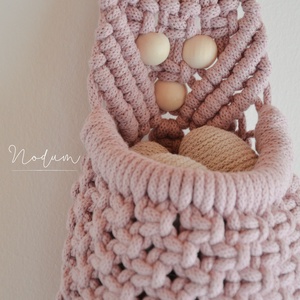 Húsvéti nyuszis felakasztható kosár - otthon & életmód - dekoráció - ajtó- és ablak dekoráció - ajtódísz & kopogtató - Meska.hu