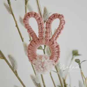 Makramé nyuszi (sok színben elérhető), Otthon & Életmód, Dekoráció, Asztal és polc dekoráció, Asztaldísz, , MESKA