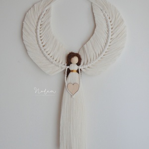 Makramé Angyal - otthon & életmód - dekoráció - fali és függő dekoráció - függődísz - Meska.hu