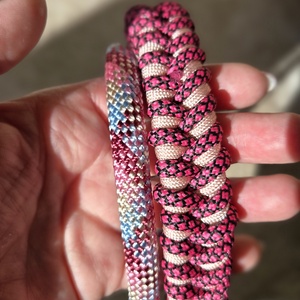 Rose Gold Elegance � Kézműves Kötélpóráz, Kötél Nyakkörv és Paracord Biltartó Szett M-es - otthon & életmód - kisállatoknak - kutyáknak - kutya nyakörv, póráz szett - Meska.hu