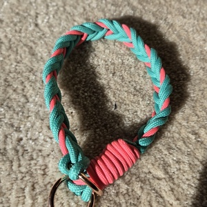 Rainbow Joy � Kézműves Fonott Paracord Póráz, Nyakkörv és Cuki Szivárványos Fityegő Szett S-es - otthon & életmód - kisállatoknak - kutyáknak - kutya nyakörv, póráz szett - Meska.hu