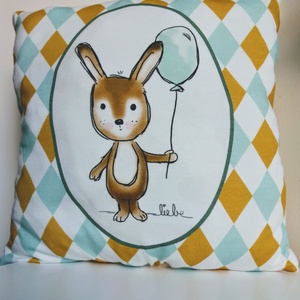 Kifutó termékek: Nyuszis díszpárna és füzér szettben -  - Meska.hu