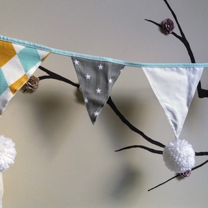 Kifutó termékek: Nyuszis díszpárna és füzér szettben -  - Meska.hu