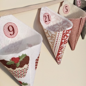 Adventi naptár, tölcsérek - karácsony - adventi díszek - adventi naptár - Meska.hu