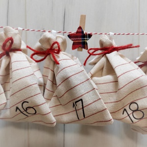Skandináv hangulatú adventi naptár - karácsony - adventi díszek - adventi naptár - Meska.hu