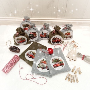 Adventi naptár, autós zsákok - karácsony - adventi díszek - adventi naptár - Meska.hu