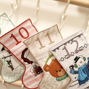  adventi naptár, csizmák - karácsony - adventi díszek - adventi naptár - Meska.hu