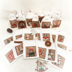 Adventi naptár polár zsákok - karácsony - adventi díszek - adventi naptár - Meska.hu