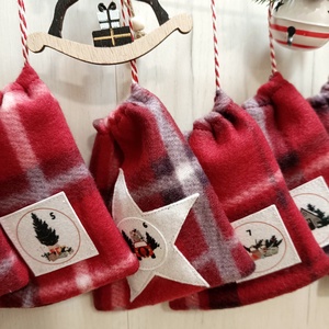 Adventi naptár polár zsákok - karácsony - adventi díszek - adventi naptár - Meska.hu