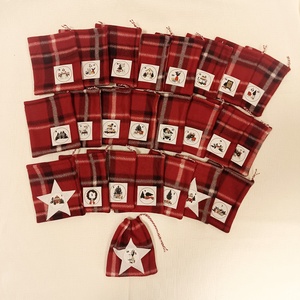 Adventi naptár polár zsákok - karácsony - adventi díszek - adventi naptár - Meska.hu