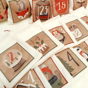 Adventi naptár polár zsákok - karácsony - adventi díszek - adventi naptár - Meska.hu