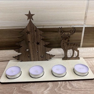 Adventi gyertyadísz, Karácsony, Adventi díszek, Adventi gyertyadíszek és koszorúdíszek, Famegmunkálás, MESKA