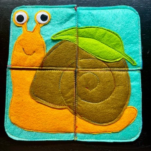 Csiga kirakós (puzzle) babáknak - Meska.hu