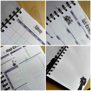 Wednesday témájú, A5 méretű jegyzetfüzet könyvjelzővel és zsebbel - otthon & életmód - papír, írószer - jegyzetfüzet & napló - Meska.hu