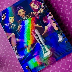 K POP Démonvadász témájú, A5 méretű spirálfüzet - otthon & életmód - papír, írószer - jegyzetfüzet & napló - Meska.hu