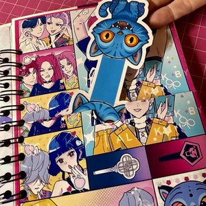 K POP Démonvadász témájú, A5 méretű spirálfüzet - otthon & életmód - papír, írószer - jegyzetfüzet & napló - Meska.hu