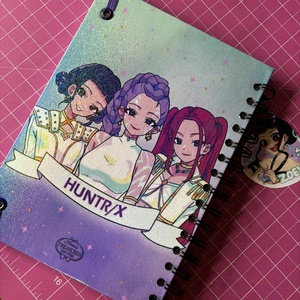 K POP Demonhunters A5 spirálfüzet - otthon & életmód - papír, írószer - jegyzetfüzet & napló - Meska.hu