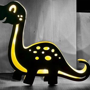 Dinó formájú hangulatlámpa babaszobába - baba - mama - babaszoba dekoráció - éjszakai fény - Meska.hu