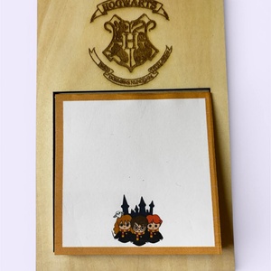 Harry Potter gravírozott  jegyzettömbtartó + jegyzettömb - otthon & életmód - papír, írószer - jegyzetfüzet & napló - Meska.hu
