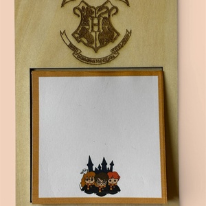 Harry Potter gravírozott  jegyzettömbtartó + jegyzettömb - otthon & életmód - papír, írószer - jegyzetfüzet & napló - Meska.hu