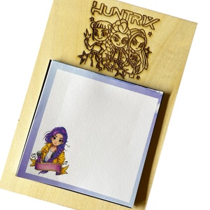 K Pop Démonvadász gravírozott  jegyzettömbtartó + jegyzettömb - otthon & életmód - papír, írószer - jegyzetfüzet & napló - Meska.hu