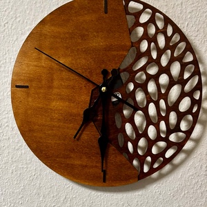 Absztrakt falióra, Otthon & Életmód, Dekoráció, Fali és függő dekoráció, Falióra & óra, Famegmunkálás, MESKA