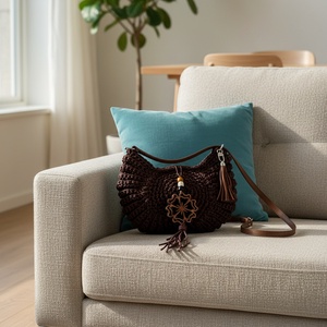 Horgolt Oreo válltáska - táska & tok - kézitáska & válltáska - kézitáska - Meska.hu