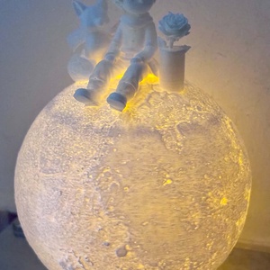 A kis herceg holdlámpa � Meleg fényű LED éjszakai fény és hangulatlámpa (10x15 cm) - otthon & életmód - lámpa - hangulatlámpa - Meska.hu