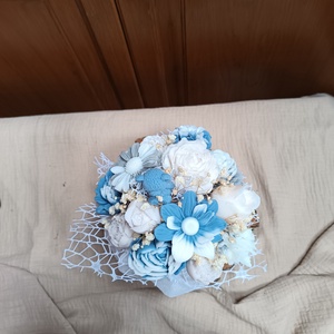 Szójaviasz virágbox kerámia kaspóban, Anyák Napjára - kellékek & szerszámok - vegyes alapanyag - gyertya alapanyag - szójaviasz gyertya alapanyag - Meska.hu