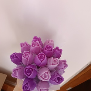 Szójaviasz virágbox papírdobozban, Anyák Napjára - kellékek & szerszámok - dekorációs kellékek - dekorációs gyertya - Meska.hu