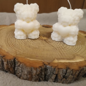 Szójaviasz Rózsa Maci Gyertya Anyák Napjára - kellékek & szerszámok - dekorációs kellékek - dekorációs gyertya - Meska.hu