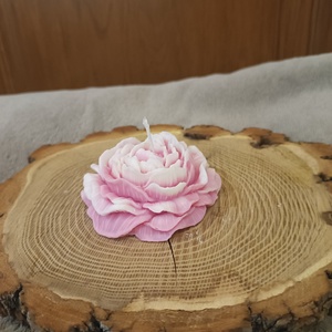 Szójaviasz Bazsarózsa Gyertya - kellékek & szerszámok - dekorációs kellékek - dekorációs gyertya - Meska.hu