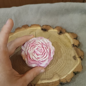 Szójaviasz Bazsarózsa Gyertya - kellékek & szerszámok - dekorációs kellékek - dekorációs gyertya - Meska.hu