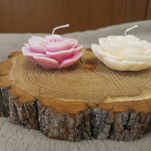 Szójaviasz rózsa gyertya, Anyák napjára - otthon & életmód - gyertya, illat, aroma - gyertya - Meska.hu